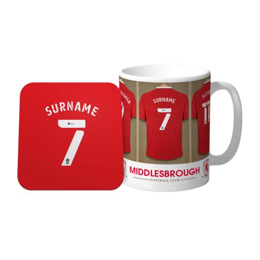 Middlesbrough FC Dressing Room Mug & Coaster Set